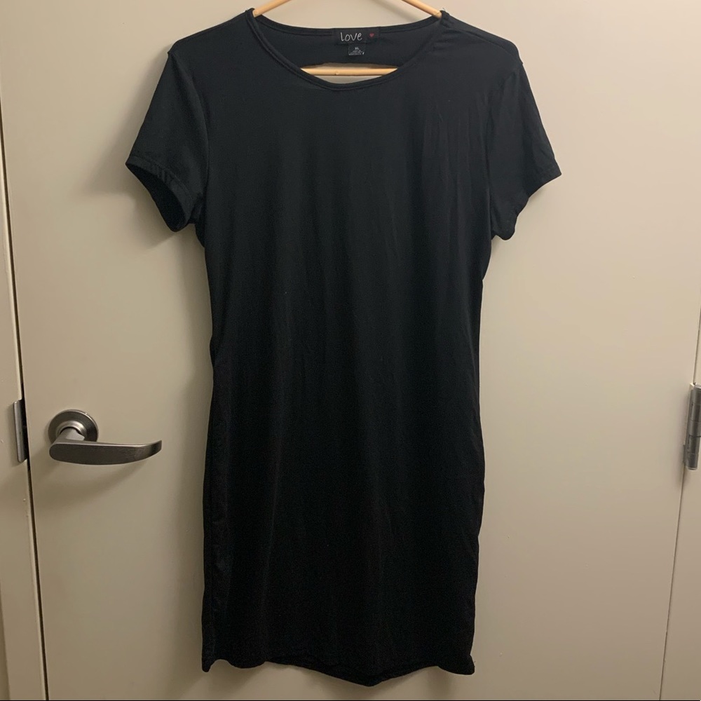 Distressed Black Dress